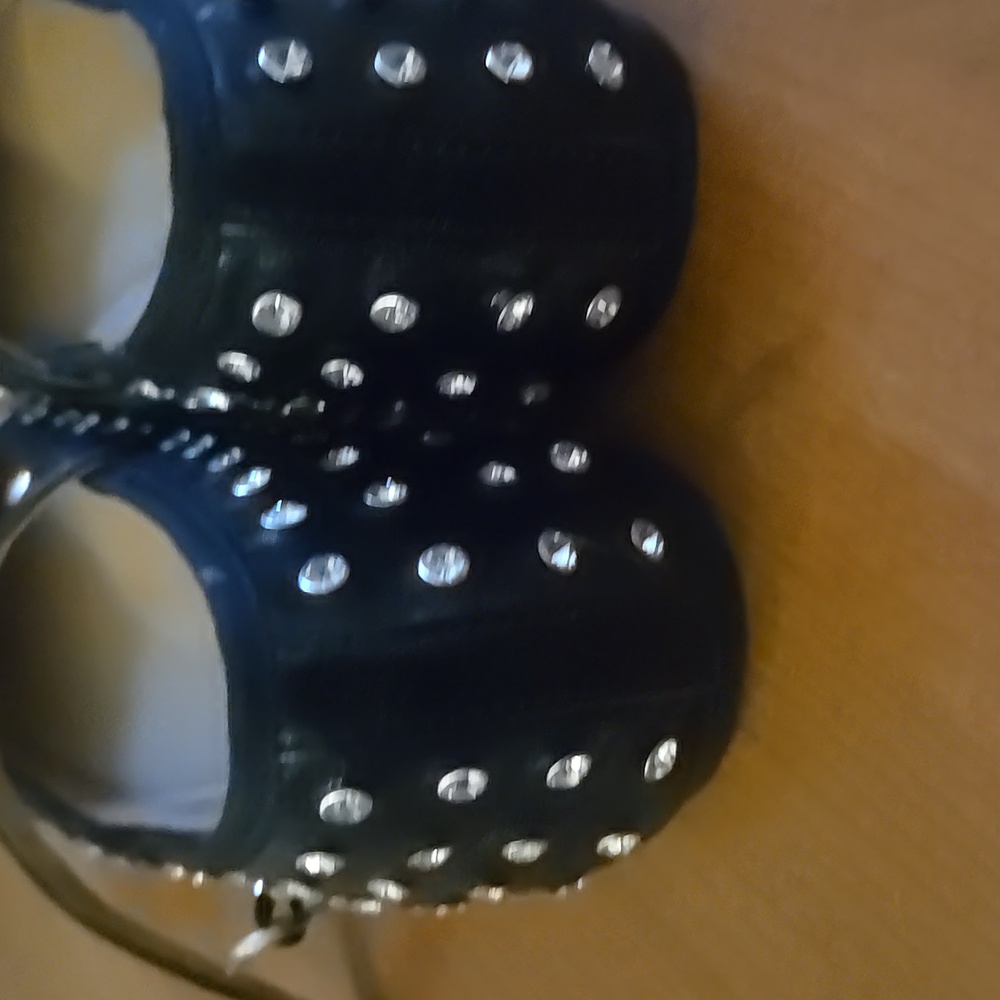 House of Harlow 1960 Black Studded Flats - Picture 3 of 6
